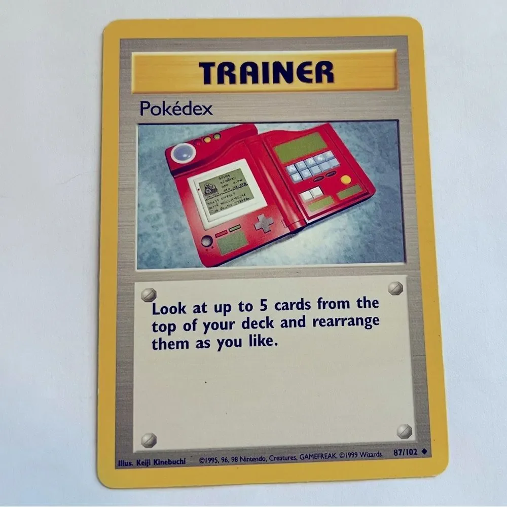 Vintage Pokedex Trainer #87/102 Non Halo 1999 Wizards Pokemon Card